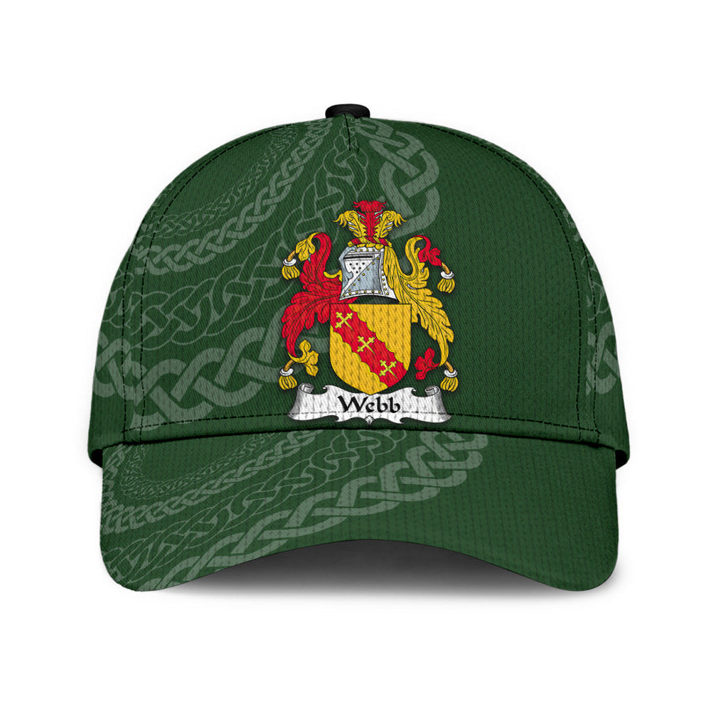 Clan Webb Coat Of Arms - Irish Family Crest St Patrick's Day Classic CapUV47 Classic Cap - Webb Coat Of Arms St Patrick's Day Classic Cap Irish Cap