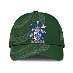 Clan Sherlock Coat Of Arms - Irish Family Crest St Patrick's Day Classic CapFU99 Classic Cap - Sherlock Coat Of Arms St Patrick's Day Classic Cap Irish Cap