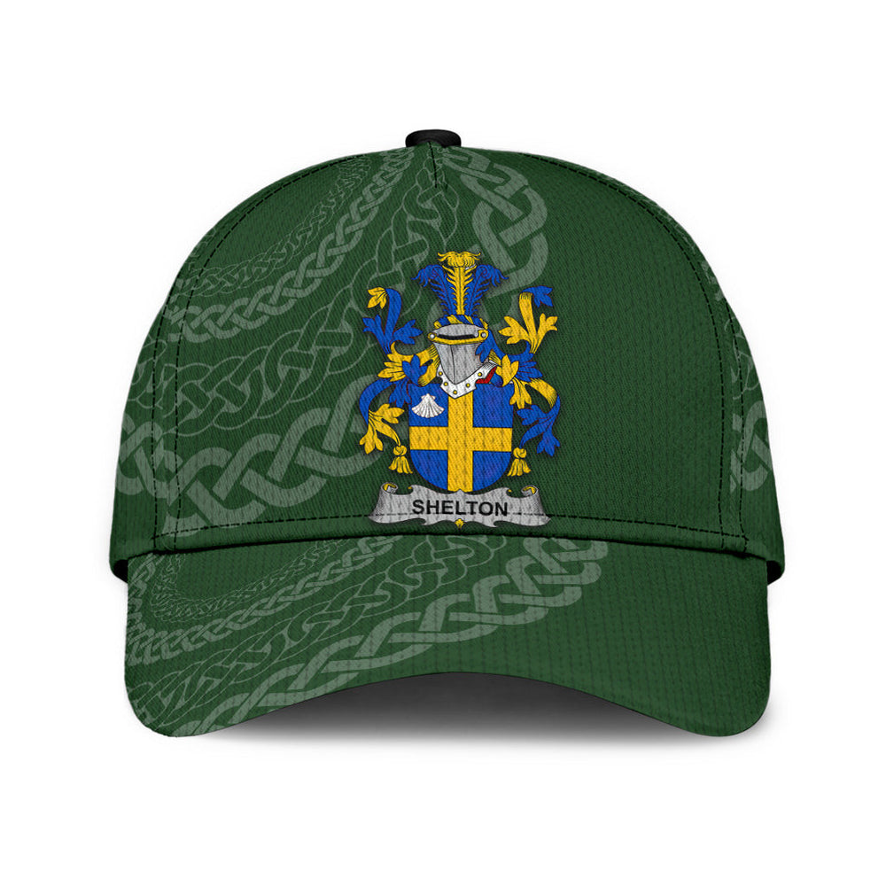 Clan Sheltonarms - Irish Family Crest St Patrick's Day Classic CapOC20 Classic Cap - Sheltonarms St Patrick's Day Classic Cap Irish Cap