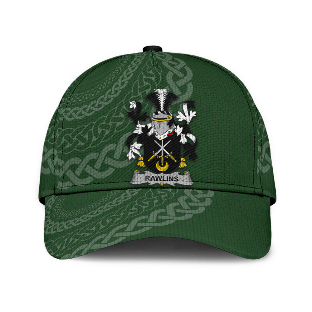 Clan Rawlins Coat Of Arms - Irish Family Crest St Patrick's Day Classic CapZP17 Classic Cap - Rawlins Coat Of Arms St Patrick's Day Classic Cap Irish Cap