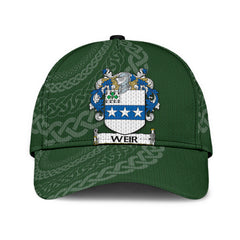 Clan Weir Coat Of Arms - Irish Family Crest St Patrick's Day Classic CapNS48 Classic Cap - Weir Coat Of Arms St Patrick's Day Classic Cap Irish Cap