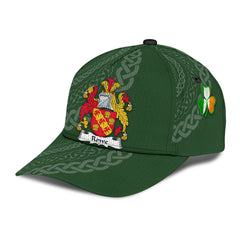 Clan Rowe Coat Of Arms - Irish Family Crest St Patrick's Day Classic CapAK62 Classic Cap - Rowe Coat Of Arms St Patrick's Day Classic Cap Irish Cap