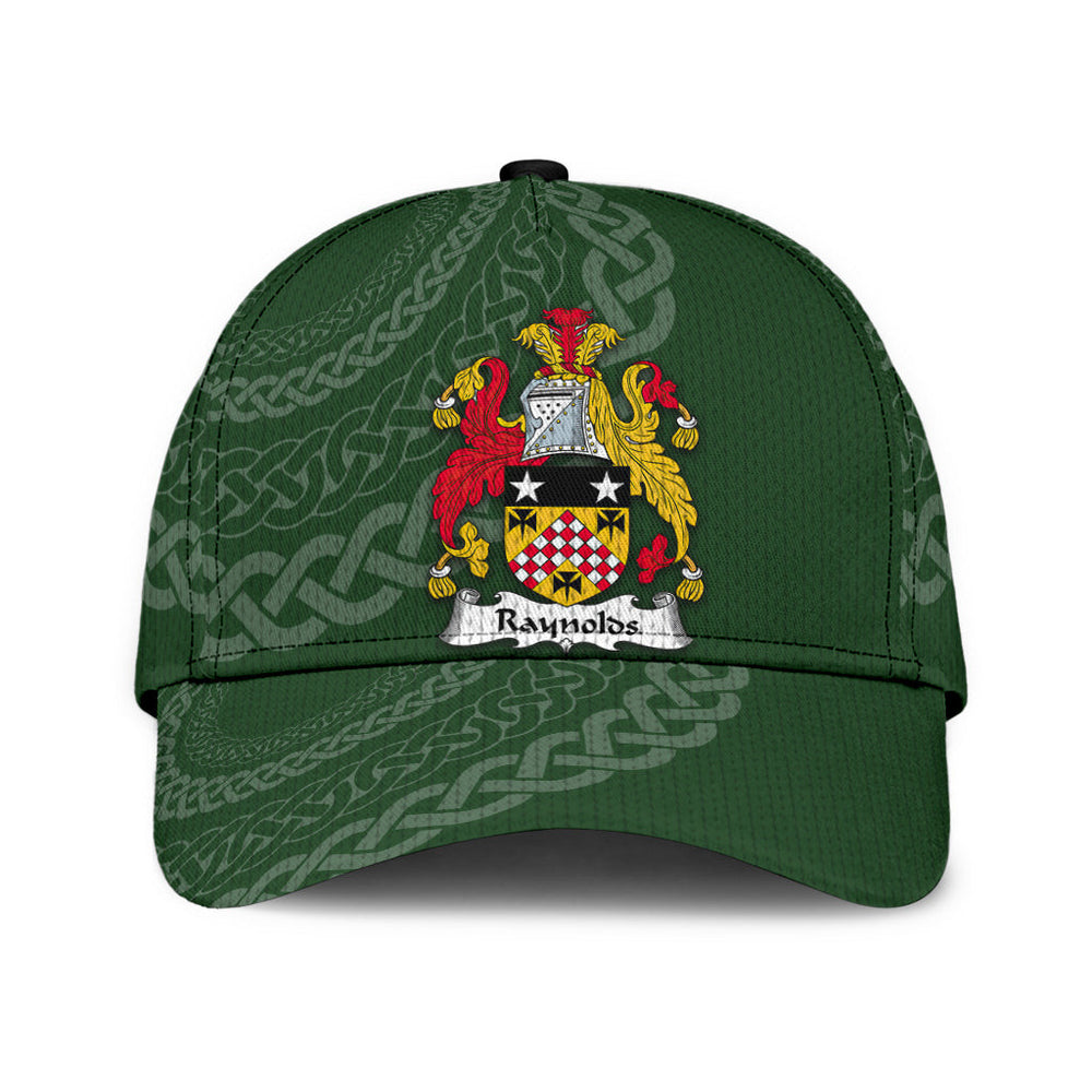 Clan Raynolds Coat Of Arms - Irish Family Crest St Patrick's Day Classic CapCZ36 Classic Cap - Raynolds Coat Of Arms St Patrick's Day Classic Cap Irish Cap