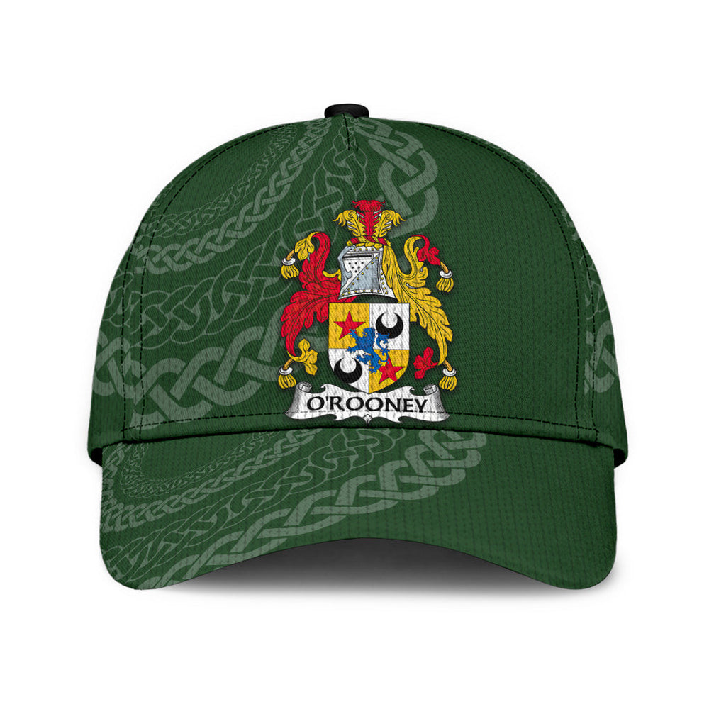 Clan Orooney Coat Of Arms - Irish Family Crest St Patrick's Day Classic CapFX79 Classic Cap - Orooney Coat Of Arms St Patrick's Day Classic Cap Irish Cap