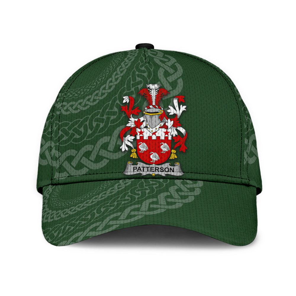 Clan Patterson Coat Of Arms - Irish Family Crest St Patrick's Day Classic CapQG81 Classic Cap - Patterson Coat Of Arms St Patrick's Day Classic Cap Irish Cap