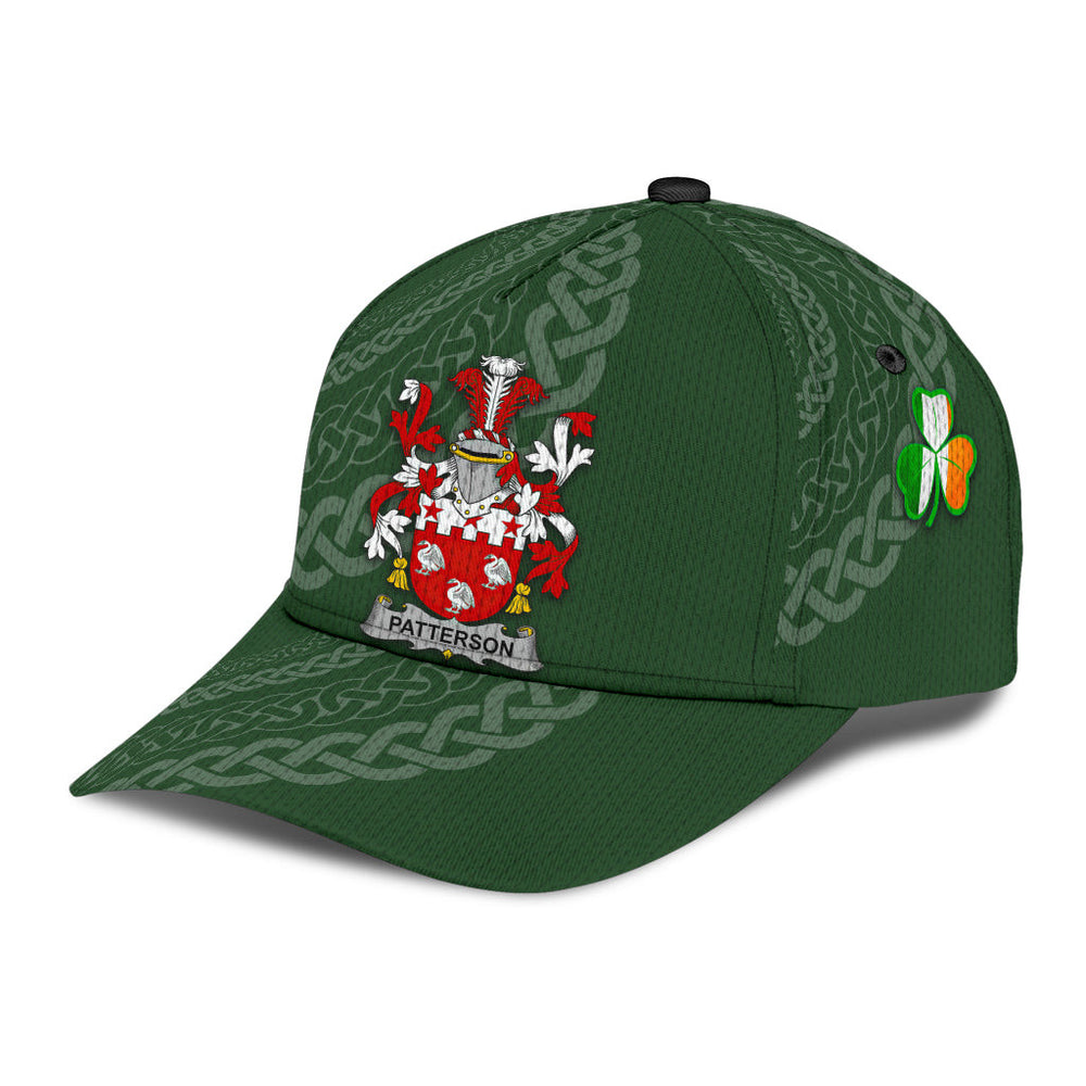 Clan Patterson Coat Of Arms - Irish Family Crest St Patrick's Day Classic CapQG81 Classic Cap - Patterson Coat Of Arms St Patrick's Day Classic Cap Irish Cap