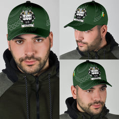 Clan Yeates Coat Of Arms - Irish Family Crest St Patrick's Day Classic CapDU50 Classic Cap - Yeates Coat Of Arms St Patrick's Day Classic Cap Irish Cap