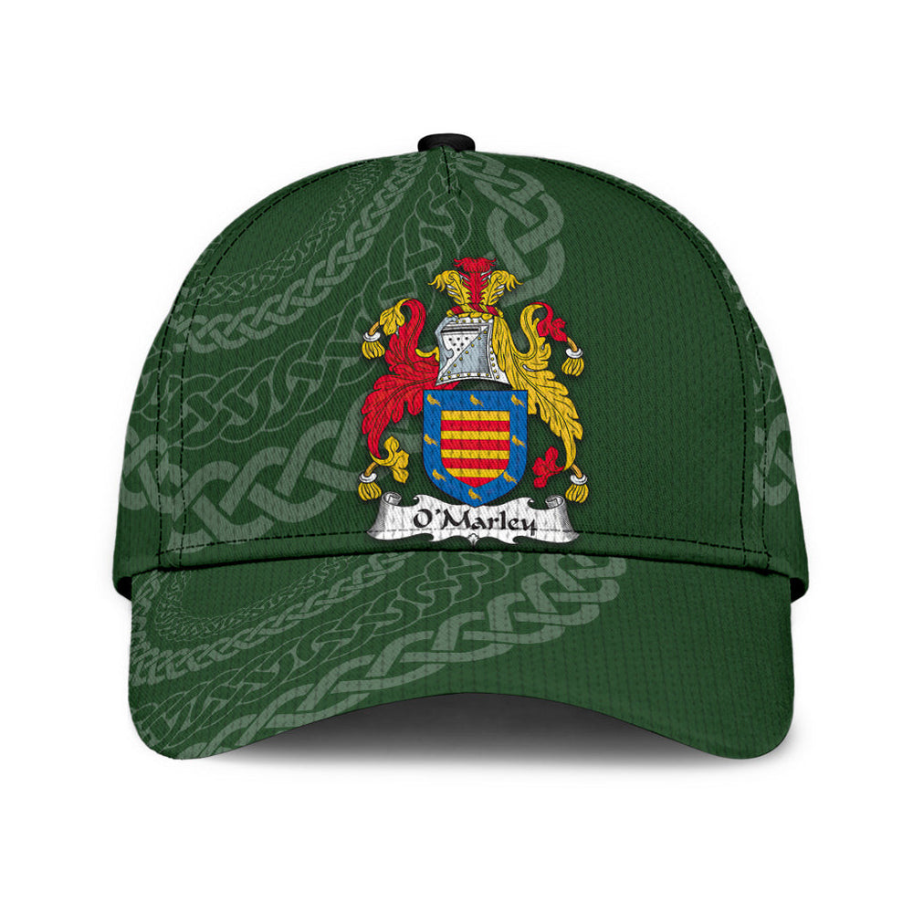 Clan Omarley Coat Of Arms - Irish Family Crest St Patrick's Day Classic CapDT92 Classic Cap - Omarley Coat Of Arms St Patrick's Day Classic Cap Irish Cap