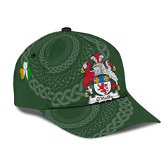 Clan Ohaffy Coat Of Arms - Irish Family Crest St Patrick's Day Classic CapQA98 Classic Cap - Ohaffy Coat Of Arms St Patrick's Day Classic Cap Irish Cap