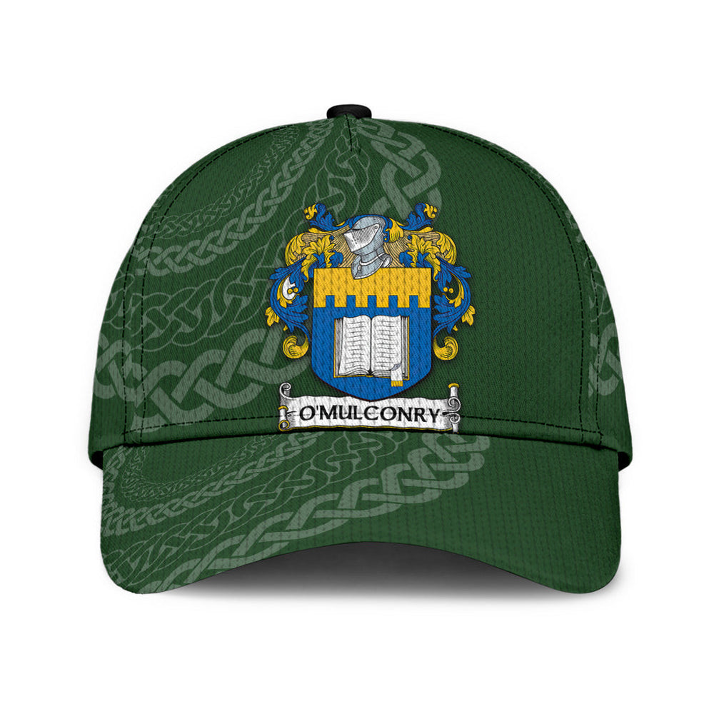 Clan Omulconry Coat Of Arms - Irish Family Crest St Patrick's Day Classic CapXY29 Classic Cap - Omulconry Coat Of Arms St Patrick's Day Classic Cap Irish Cap