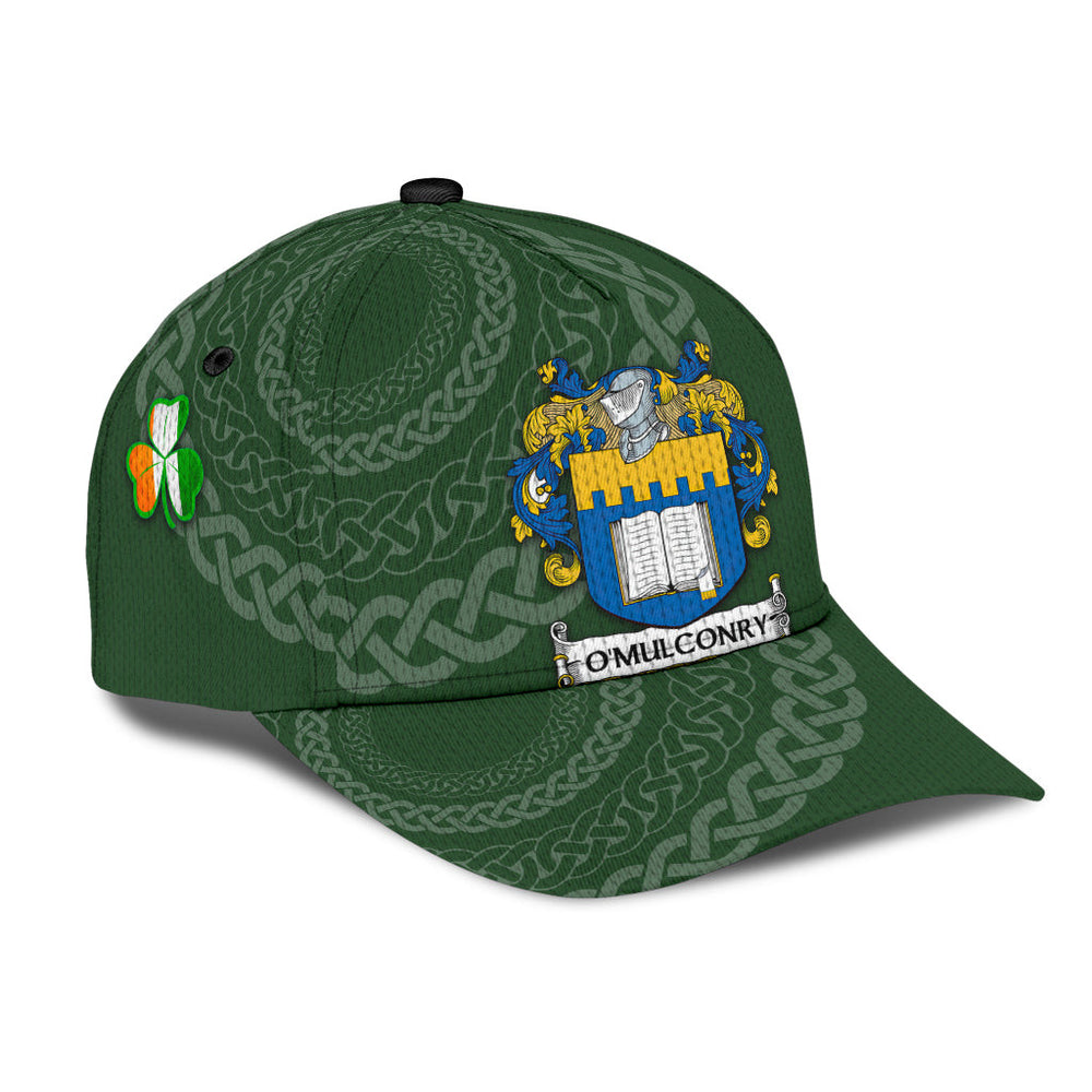Clan Omulconry Coat Of Arms - Irish Family Crest St Patrick's Day Classic CapXY29 Classic Cap - Omulconry Coat Of Arms St Patrick's Day Classic Cap Irish Cap