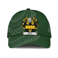 Clan West Coat Of Arms - Irish Family Crest St Patrick's Day Classic CapMJ64 Classic Cap - West Coat Of Arms St Patrick's Day Classic Cap Irish Cap