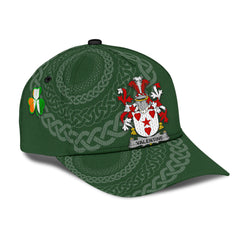 Clan Valentine Coat Of Arms - Irish Family Crest St Patrick's Day Classic CapNO68 Classic Cap - Valentine Coat Of Arms St Patrick's Day Classic Cap Irish Cap