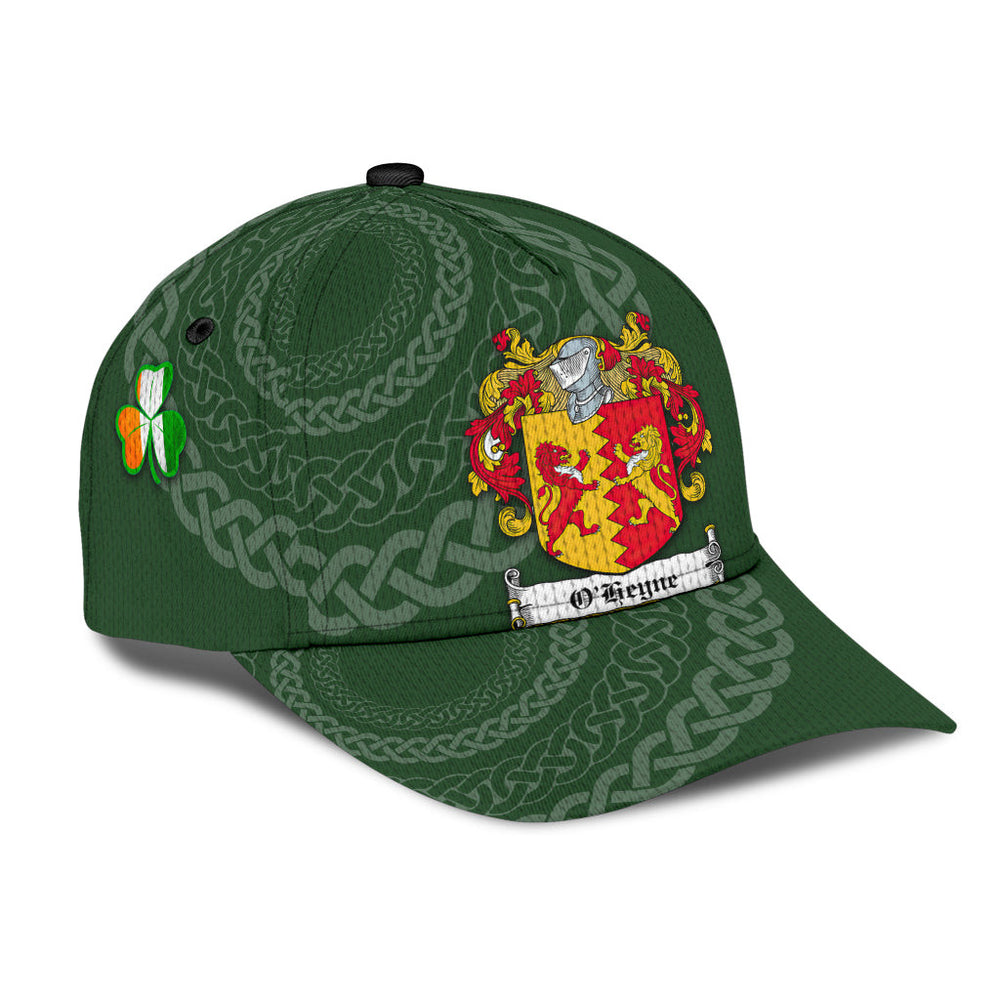 Clan Oheyne Coat Of Arms - Irish Family Crest St Patrick's Day Classic CapIF45 Classic Cap - Oheyne Coat Of Arms St Patrick's Day Classic Cap Irish Cap