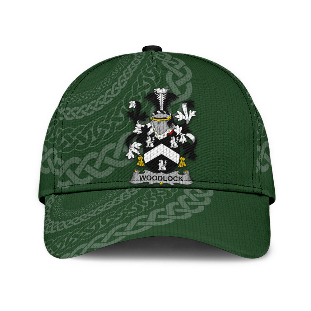 Clan Woodlock Coat Of Arms - Irish Family Crest St Patrick's Day Classic CapAH94 Classic Cap - Woodlock Coat Of Arms St Patrick's Day Classic Cap Irish Cap