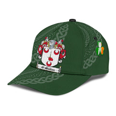 Clan Omullan Coat Of Arms - Irish Family Crest St Patrick's Day Classic CapHJ33 Classic Cap - Omullan Coat Of Arms St Patrick's Day Classic Cap Irish Cap