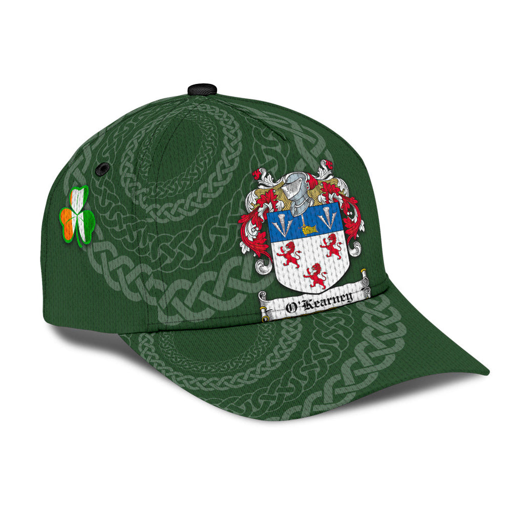 Clan Okearney Coat Of Arms - Irish Family Crest St Patrick's Day Classic CapCT82 Classic Cap - Okearney Coat Of Arms St Patrick's Day Classic Cap Irish Cap