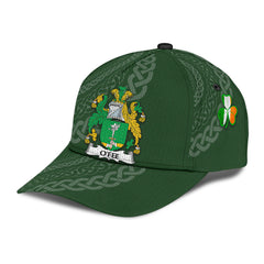Clan Ofee Coat Of Arms - Irish Family Crest St Patrick's Day Classic CapBQ49 Classic Cap - Ofee Coat Of Arms St Patrick's Day Classic Cap Irish Cap