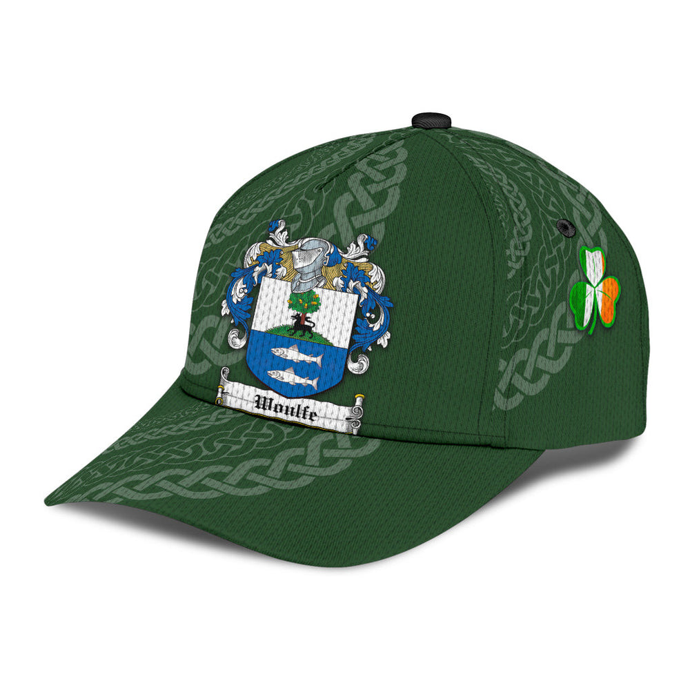 Clan Woulfe Coat Of Arms - Irish Family Crest St Patrick's Day Classic CapVU24 Classic Cap - Woulfe Coat Of Arms St Patrick's Day Classic Cap Irish Cap