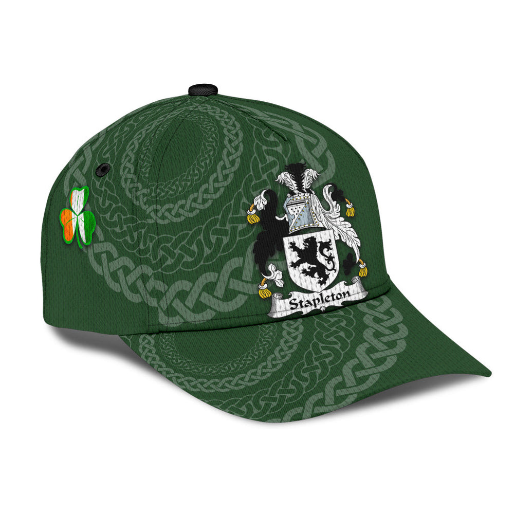 Clan Stapleton Coat Of Arms - Irish Family Crest St Patrick's Day Classic CapHP56 Classic Cap - Stapleton Coat Of Arms St Patrick's Day Classic Cap Irish Cap