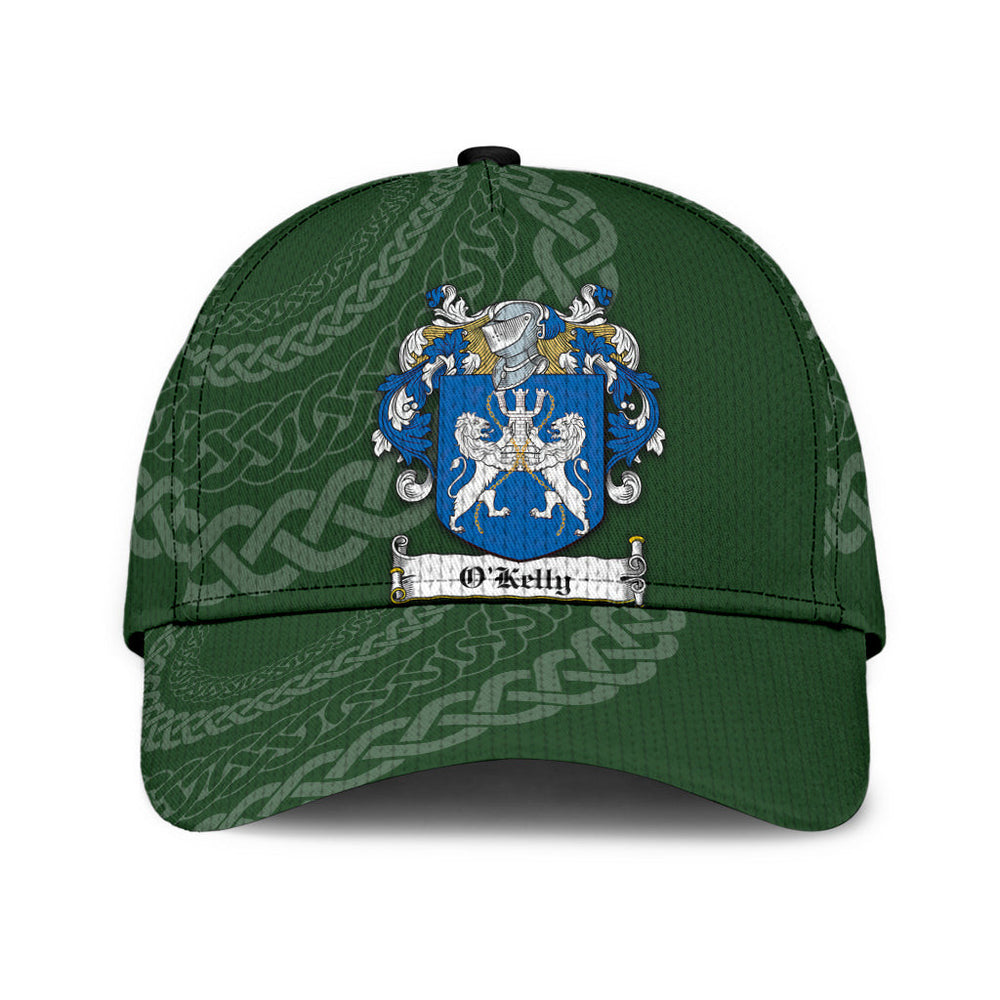 Clan Okelly Coat Of Arms - Irish Family Crest St Patrick's Day Classic CapBQ66 Classic Cap - Okelly Coat Of Arms St Patrick's Day Classic Cap Irish Cap