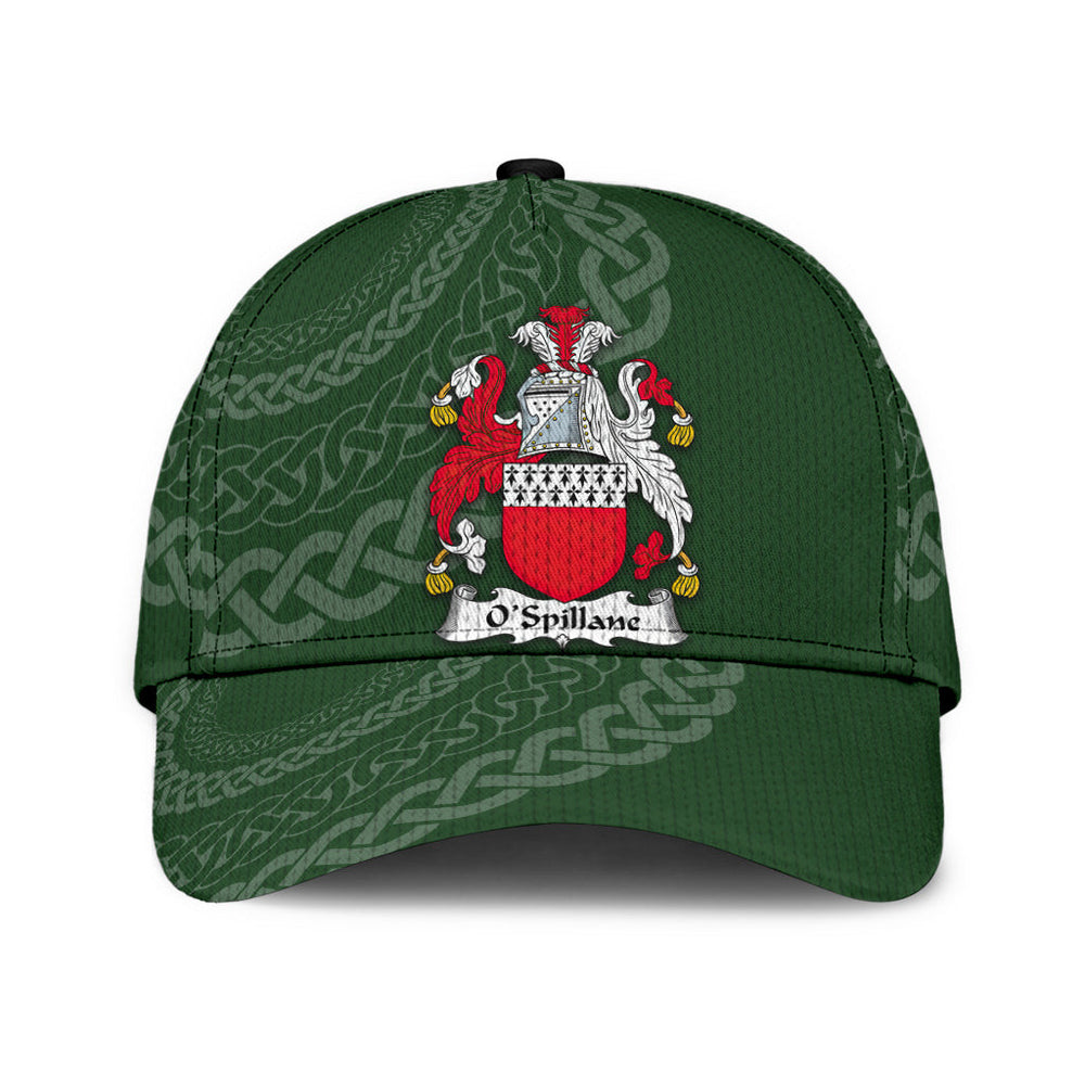 Clan Ospillane Coat Of Arms - Irish Family Crest St Patrick's Day Classic CapTO48 Classic Cap - Ospillane Coat Of Arms St Patrick's Day Classic Cap Irish Cap