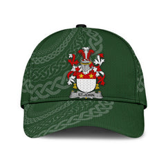 Clan St John Coat Of Arms - Irish Family Crest St Patrick's Day Classic CapVD82 Classic Cap - St John Coat Of Arms St Patrick's Day Classic Cap Irish Cap