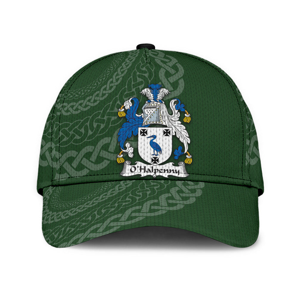 Clan Ohalpenny Coat Of Arms - Irish Family Crest St Patrick's Day Classic CapMF39 Classic Cap - Ohalpenny Coat Of Arms St Patrick's Day Classic Cap Irish Cap