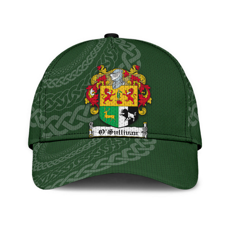 Clan Osullivan Coat Of Arms Kerryarms - Irish Family Crest St Patrick's Day Classic CapDH34 Classic Cap - Osullivan Coat Of Arms Kerryarms St Patrick's Day Classic Cap Irish Cap