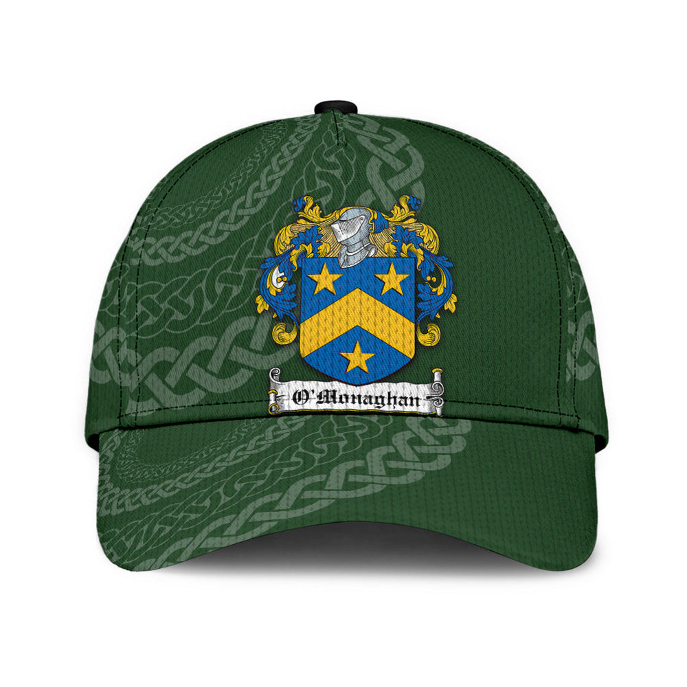 Clan Omonaghan Coat Of Arms - Irish Family Crest St Patrick's Day Classic CapVE77 Classic Cap - Omonaghan Coat Of Arms St Patrick's Day Classic Cap Irish Cap