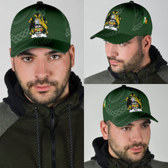 Clan Tyler Coat Of Arms - Irish Family Crest St Patrick's Day Classic CapTZ69 Classic Cap - Tyler Coat Of Arms St Patrick's Day Classic Cap Irish Cap