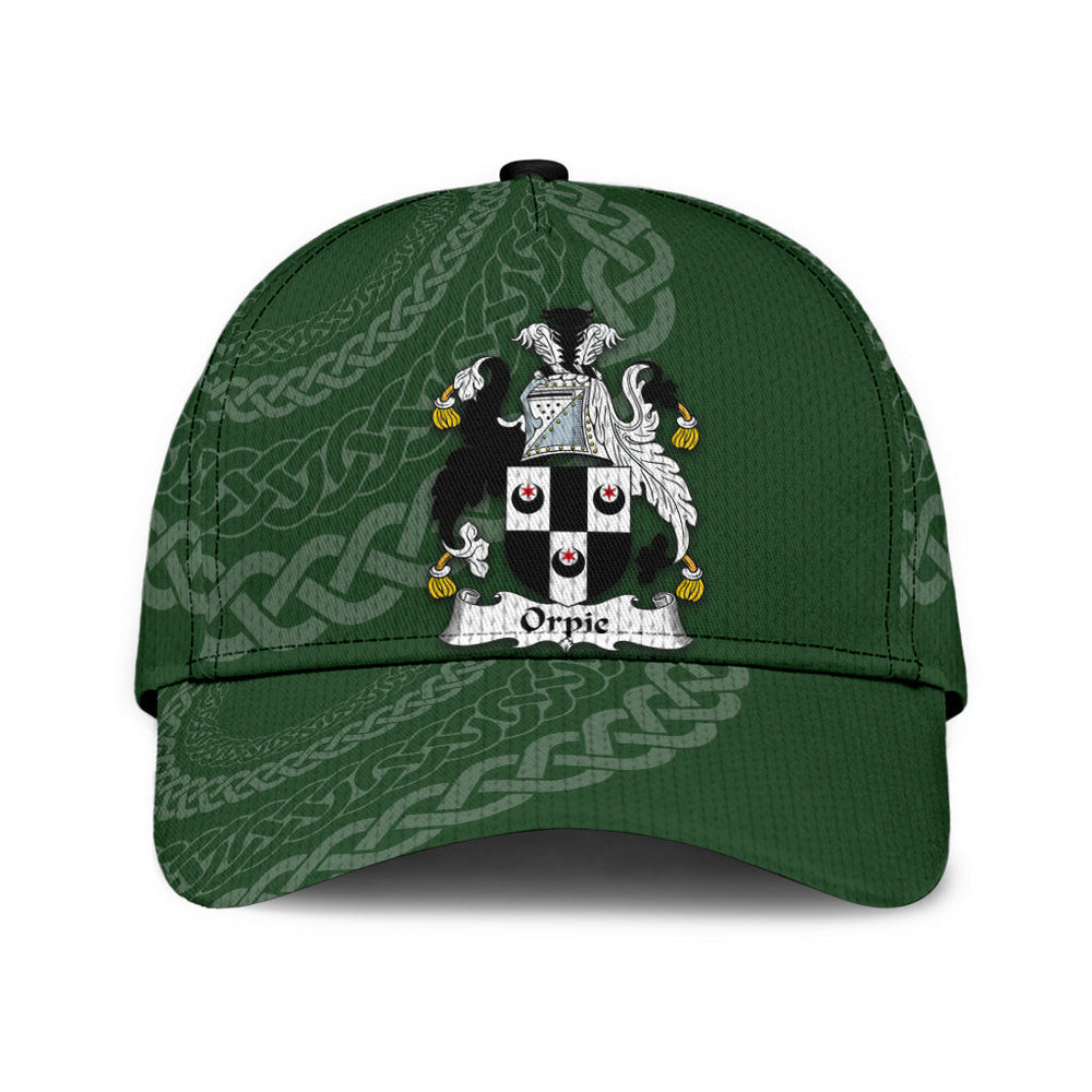 Clan Orpie Coat Of Arms - Irish Family Crest St Patrick's Day Classic CapYI10 Classic Cap - Orpie Coat Of Arms St Patrick's Day Classic Cap Irish Cap