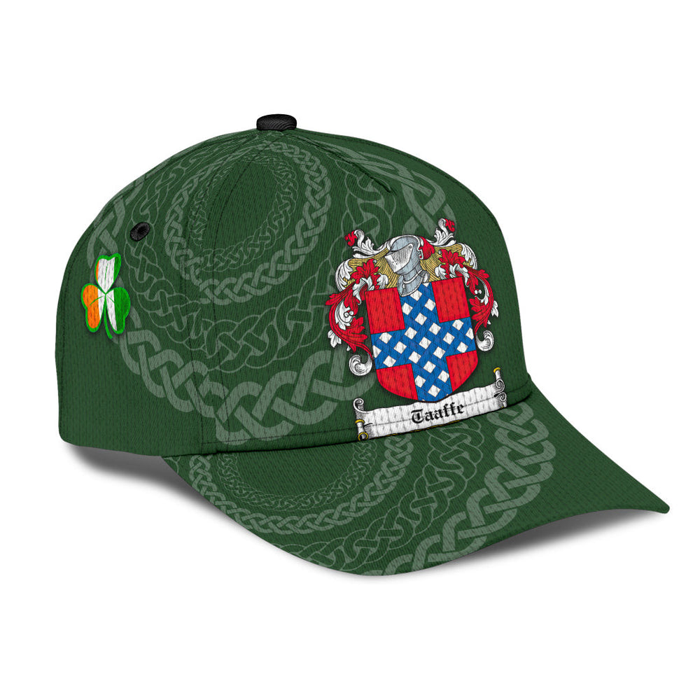 Clan Taaffe Coat Of Arms - Irish Family Crest St Patrick's Day Classic CapQT29 Classic Cap - Taaffe Coat Of Arms St Patrick's Day Classic Cap Irish Cap