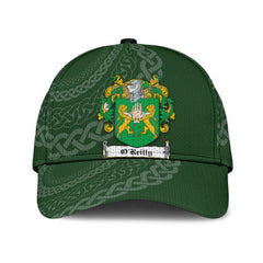 Clan Oreilly Coat Of Arms - Irish Family Crest St Patrick's Day Classic CapXA38 Classic Cap - Oreilly Coat Of Arms St Patrick's Day Classic Cap Irish Cap