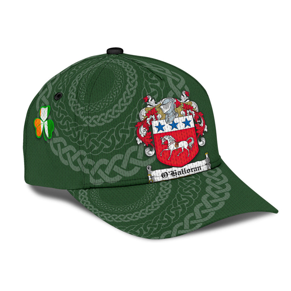 Clan Ohalloran Coat Of Arms - Irish Family Crest St Patrick's Day Classic CapXH53 Classic Cap - Ohalloran Coat Of Arms St Patrick's Day Classic Cap Irish Cap