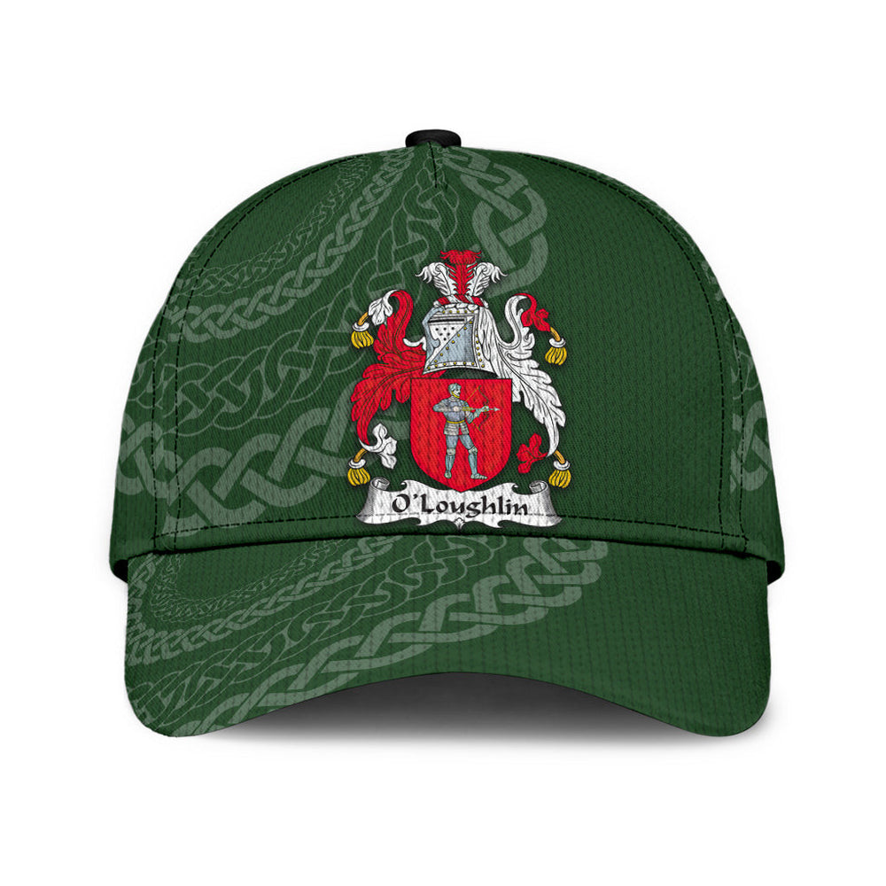 Clan Oloughlin Coat Of Arms - Irish Family Crest St Patrick's Day Classic CapBP68 Classic Cap - Oloughlin Coat Of Arms St Patrick's Day Classic Cap Irish Cap