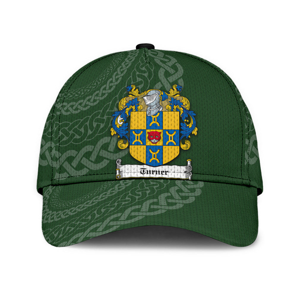 Clan Turner Coat Of Arms - Irish Family Crest St Patrick's Day Classic CapHD65 Classic Cap - Turner Coat Of Arms St Patrick's Day Classic Cap Irish Cap
