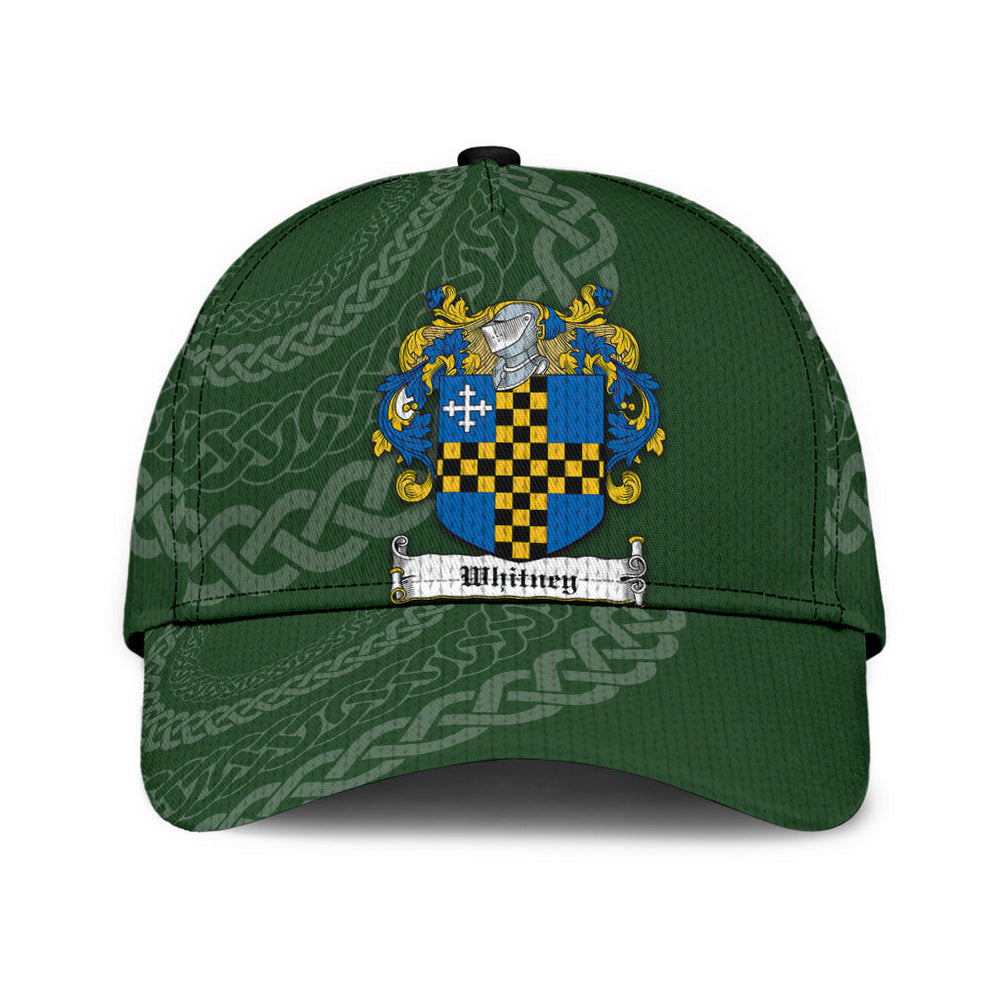 Clan Whitney Coat Of Arms - Irish Family Crest St Patrick's Day Classic CapEI41 Classic Cap - Whitney Coat Of Arms St Patrick's Day Classic Cap Irish Cap