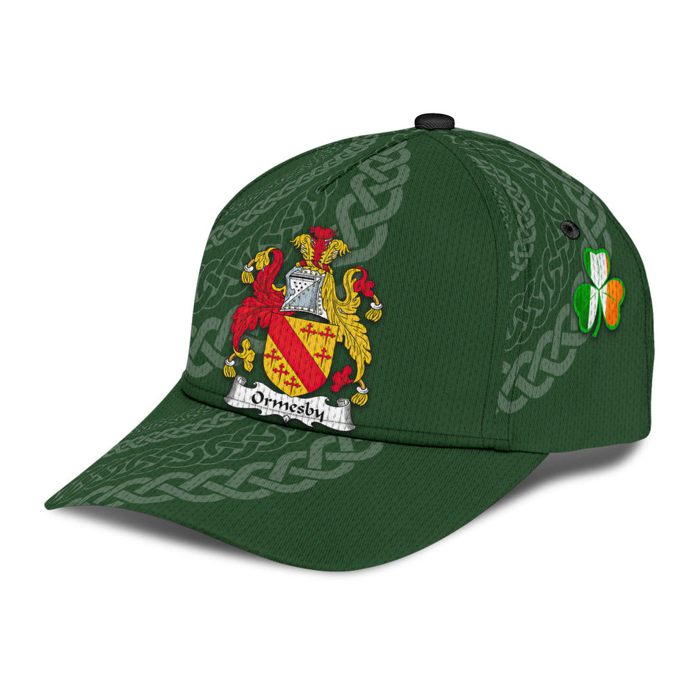 Clan Ormesby Coat Of Arms - Irish Family Crest St Patrick's Day Classic CapEH95 Classic Cap - Ormesby Coat Of Arms St Patrick's Day Classic Cap Irish Cap
