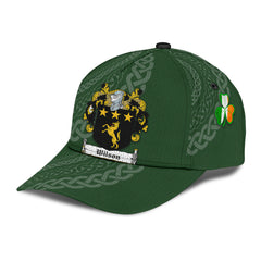 Clan Wilson Coat Of Arms III Irisharms - Irish Family Crest St Patrick's Day Classic CapDB84 Classic Cap - Wilson Coat Of Arms III Irisharms St Patrick's Day Classic Cap Irish Cap