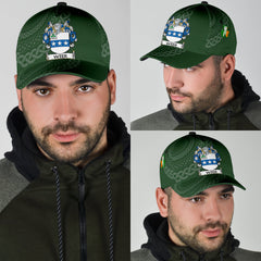 Clan Weer Coat Of Arms - Irish Family Crest St Patrick's Day Classic CapUB39 Classic Cap - Weer Coat Of Arms St Patrick's Day Classic Cap Irish Cap