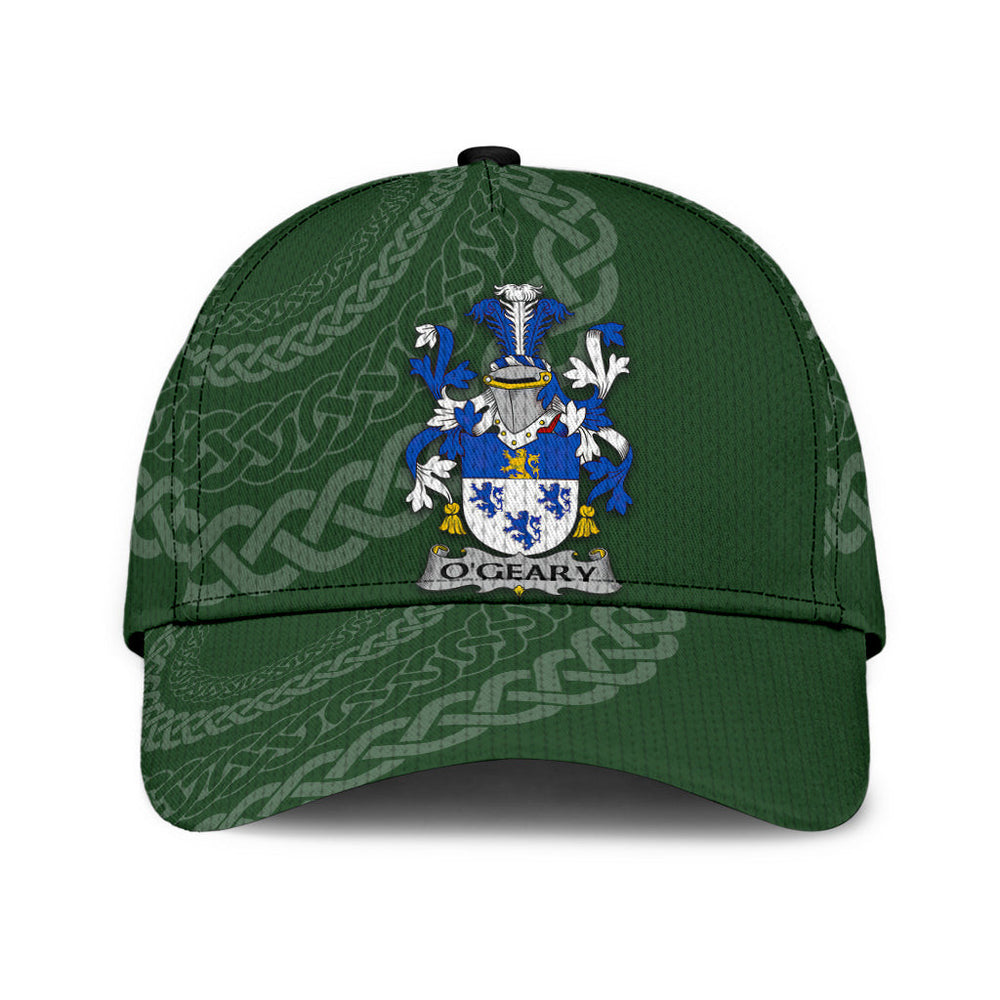 Clan Ogeary Coat Of Arms - Irish Family Crest St Patrick's Day Classic CapCZ30 Classic Cap - Ogeary Coat Of Arms St Patrick's Day Classic Cap Irish Cap