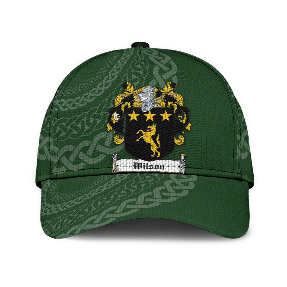 Clan Wilson Coat Of Arms III Irisharms - Irish Family Crest St Patrick's Day Classic CapDB84 Classic Cap - Wilson Coat Of Arms III Irisharms St Patrick's Day Classic Cap Irish Cap