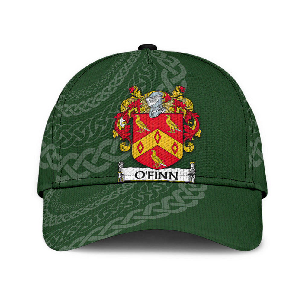 Clan Ofinn Coat Of Arms II Irisharms - Irish Family Crest St Patrick's Day Classic CapBM34 Classic Cap - Ofinn Coat Of Arms II Irisharms St Patrick's Day Classic Cap Irish Cap