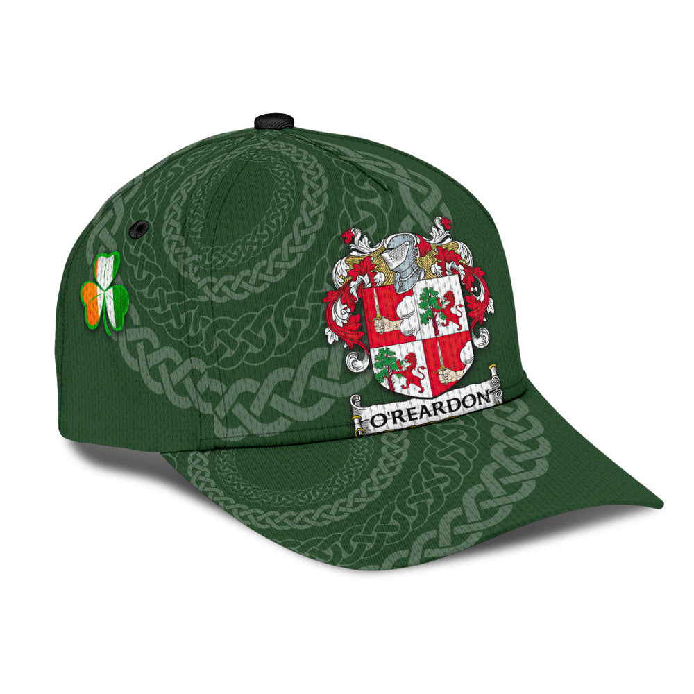 Clan Oreardon Coat Of Arms - Irish Family Crest St Patrick's Day Classic CapJZ20 Classic Cap - Oreardon Coat Of Arms St Patrick's Day Classic Cap Irish Cap