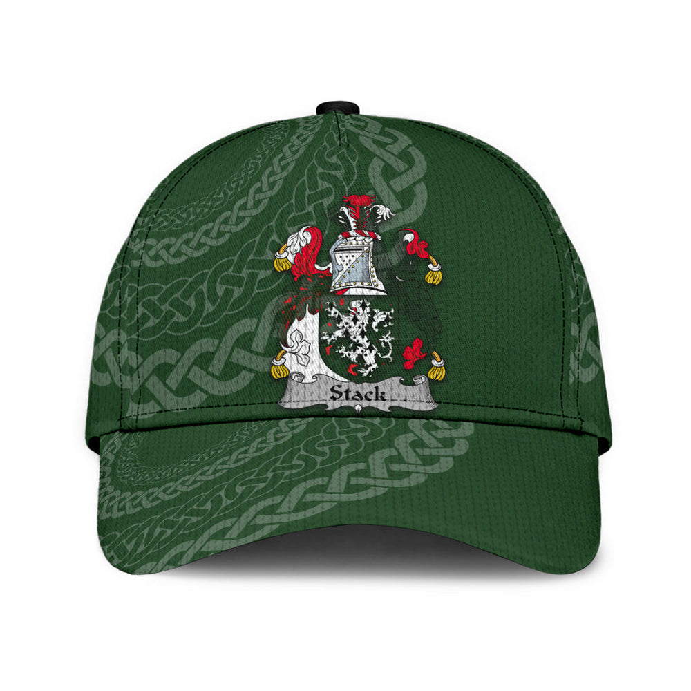 Clan Stack Coat Of Arms - Irish Family Crest St Patrick's Day Classic CapYK58 Classic Cap - Stack Coat Of Arms St Patrick's Day Classic Cap Irish Cap