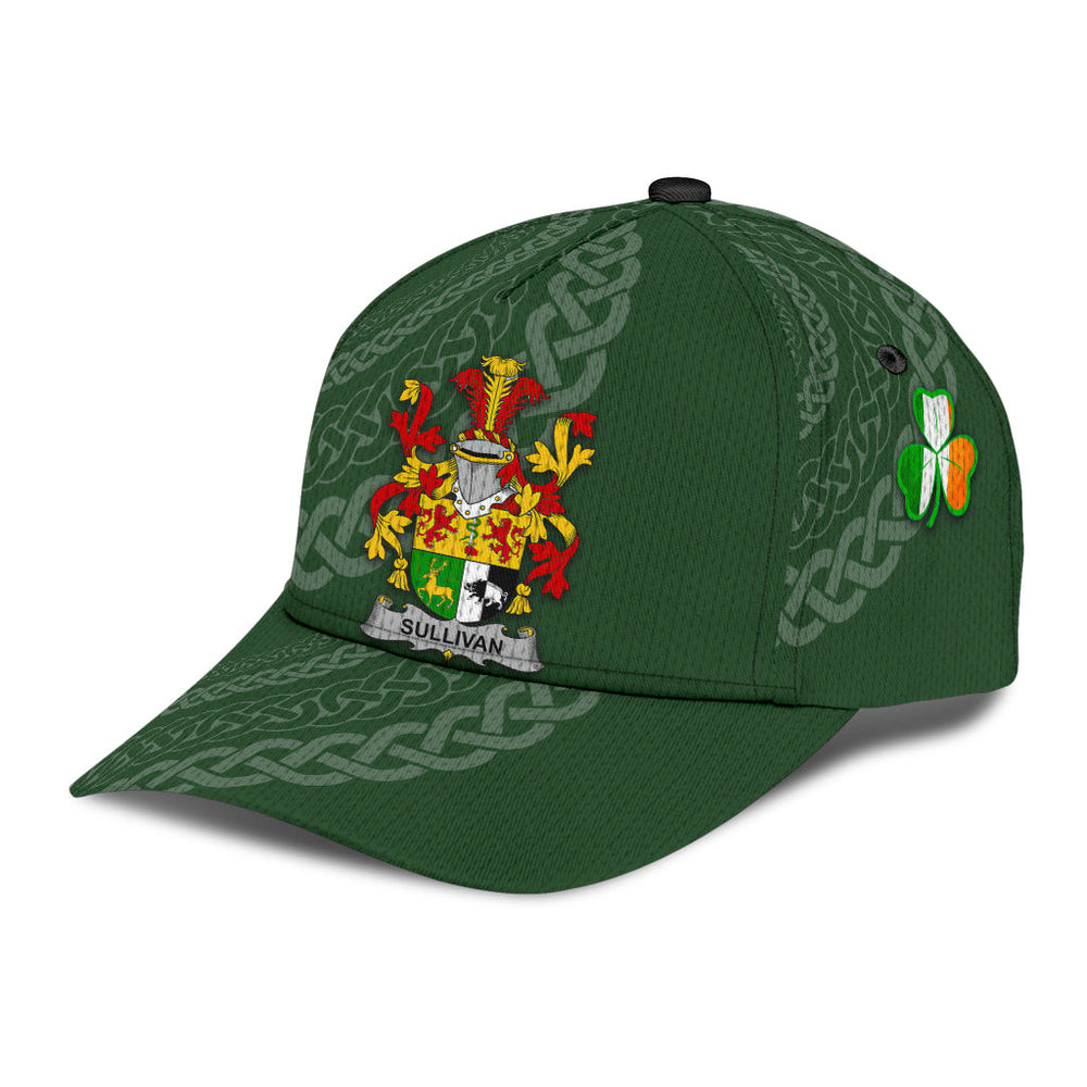 Clan Sullivan Coat Of Arms - Irish Family Crest St Patrick's Day Classic CapJV18 Classic Cap - Sullivan Coat Of Arms St Patrick's Day Classic Cap Irish Cap