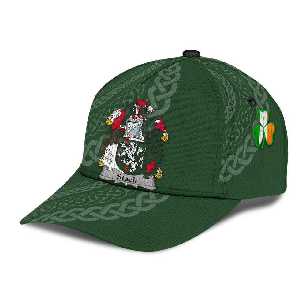 Clan Stack Coat Of Arms - Irish Family Crest St Patrick's Day Classic CapYK58 Classic Cap - Stack Coat Of Arms St Patrick's Day Classic Cap Irish Cap