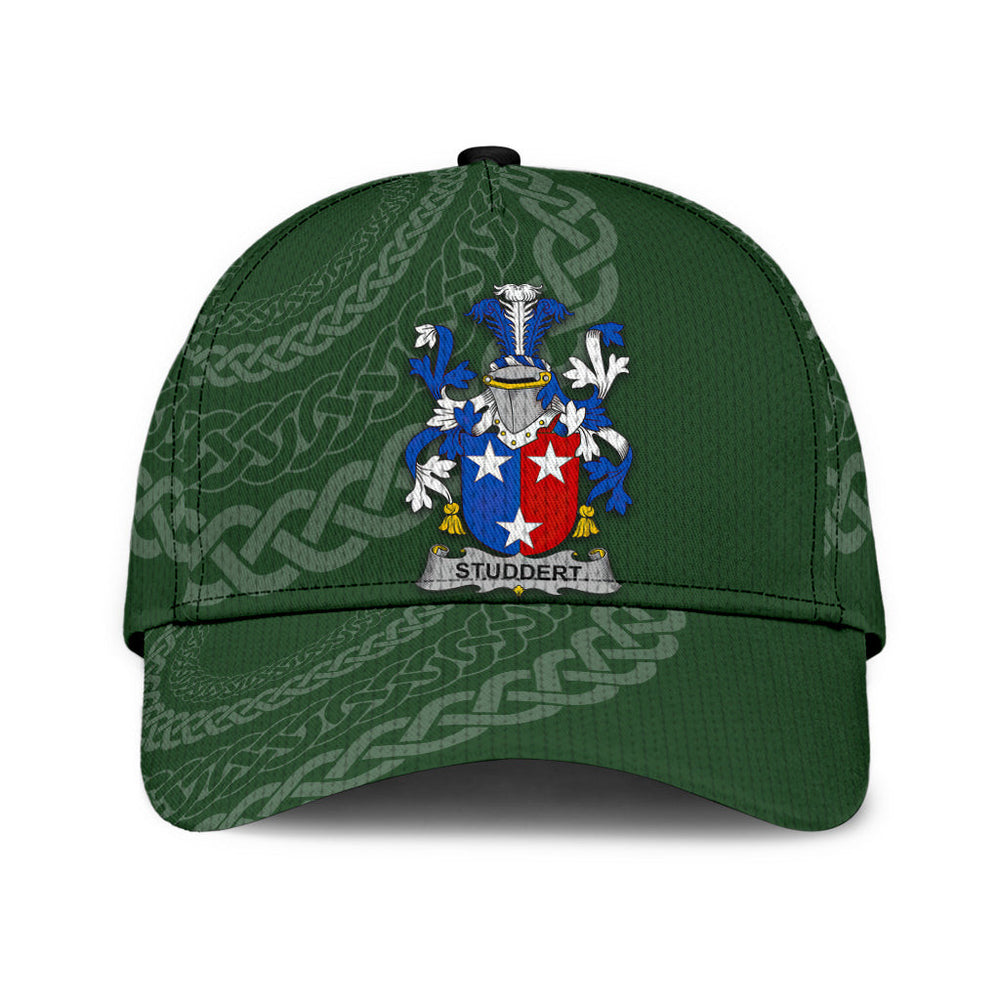 Clan Studdert Coat Of Arms - Irish Family Crest St Patrick's Day Classic CapCE53 Classic Cap - Studdert Coat Of Arms St Patrick's Day Classic Cap Irish Cap