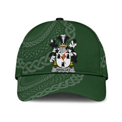 Clan Whalley Coat Of Arms - Irish Family Crest St Patrick's Day Classic CapDV82 Classic Cap - Whalley Coat Of Arms St Patrick's Day Classic Cap Irish Cap